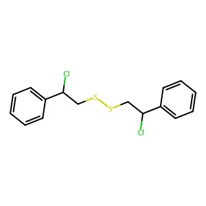 Disulfide, bis(2-chloro-2-phenylethyl) structure