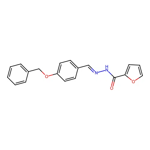 (E)-N'-(4-(benzyloxy)benzylidene)furan-2-carbohydrazide structure