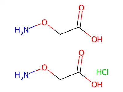 2-Aminooxyacetic acid;carboxymethoxyazanium;chloride structure