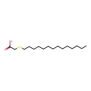 Tetradecylthioacetic acid structure