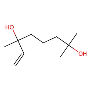 2,6-Dimethyloct-7-ene-2,6-diol structure