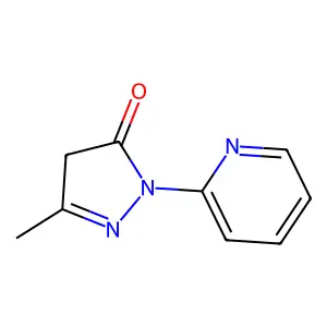 3-methyl-1-(pyridin-2-yl)-4,5-dihydro-1H-pyrazol-5-one structure