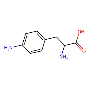 p-Amino-DL-phenylalanine hydrate structure