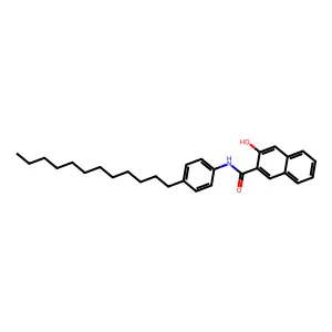 2-Naphthalenecarboxamide, N-(4-dodecylphenyl)-3-hydroxy- structure