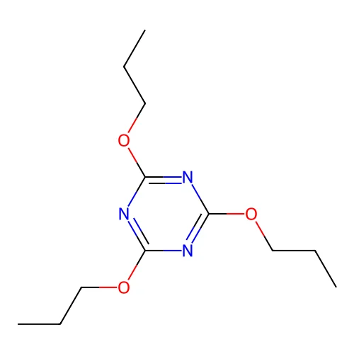 2,4,6-Tripropoxy-1,3,5-triazine structure