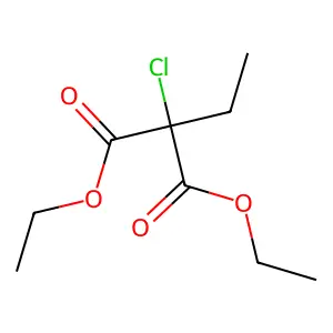 Diethyl chloroethylmalonate structure