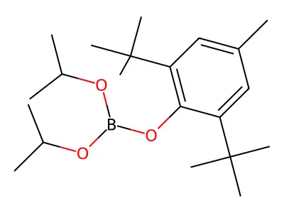 Boric acid, (2,6-di-tert-butyl-p-tolyl) diisopropyl ester structure