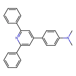 Benzenamine, 4-(2,6-diphenyl-4-pyridinyl)-N,N-dimethyl- structure