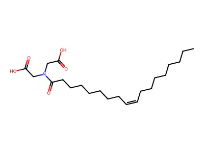 2-[Carboxymethyl(octadec-9-enoyl)amino]acetic acid structure
