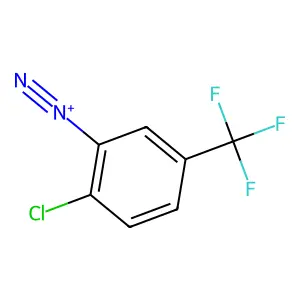 Benzenediazonium, 2-chloro-5-(trifluoromethyl)- structure