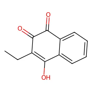 1,4-Naphthalenedione, 2-ethyl-3-hydroxy- structure