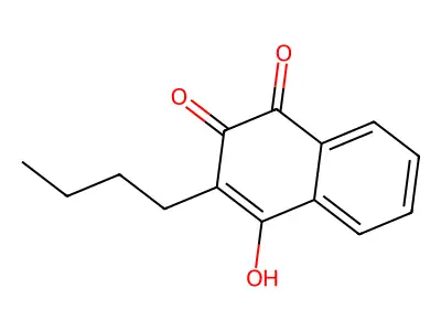 3-Butyl-4-hydroxynaphthalene-1,2-dione structure