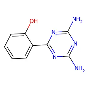 2-(4,6-Diamino-1,3,5-triazin-2-yl)phenol structure
