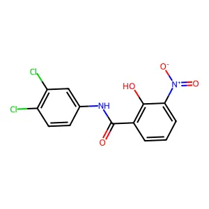 N-(3,4-Dichlorophenyl)-2-hydroxy-3-nitrobenzamide structure