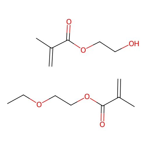 2-Ethoxyethyl 2-methylprop-2-enoate--2-hydroxyethyl 2-methylprop-2-enoate (1/1) structure