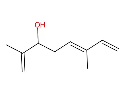 2,6-Dimethyl-1,5,7-octatrien-3-ol structure