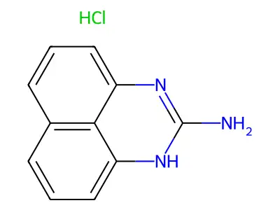 1H-Perimidin-2-amine, hydrochloride (1:1) structure