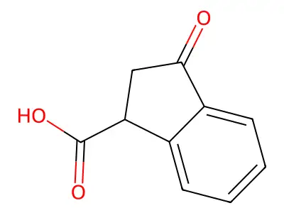 1H-Indene-1-carboxylic acid, 2,3-dihydro-3-oxo- structure