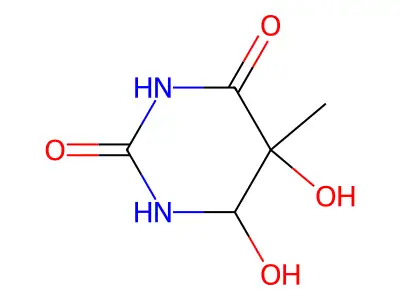 Thymine glycol structure