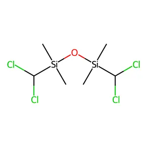 1,3-Bis(dichloromethyl)-1,1,3,3-tetramethyldisiloxane structure