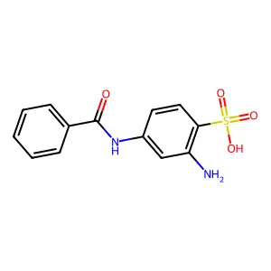 2-Amino-4-benzamidobenzenesulphonic acid structure