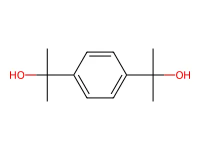 p-Bis(2-hydroxyisopropyl)benzene structure