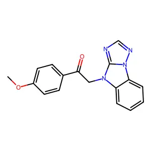 1-(4-methoxyphenyl)-2-(4H-[1,2,4]triazolo[1,5-a]benzimidazol-4-yl)ethanone structure