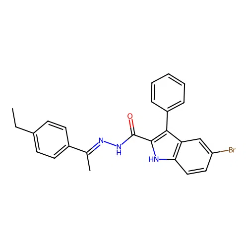 C25H22BrN3O structure