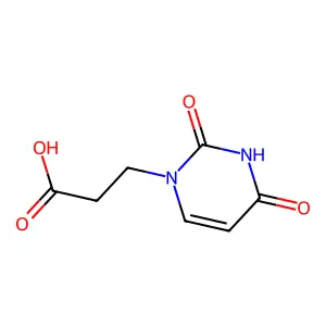 1-(2-Carboxyethyl)uracil structure