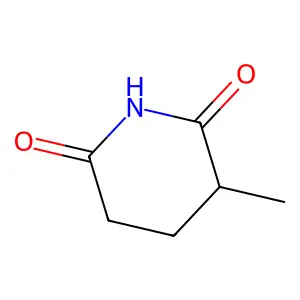 3-Methyl-2,6-piperidinedione structure
