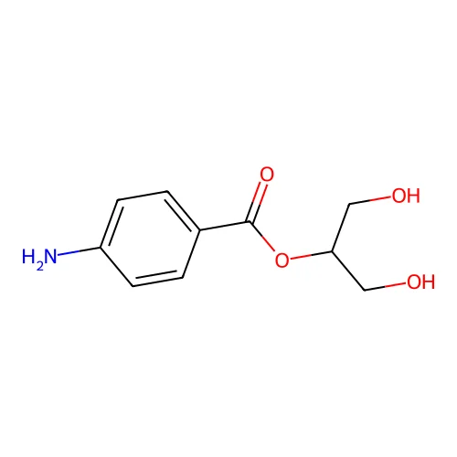 1,2,3-Propanetriol, mono(4-aminobenzoate) structure