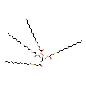 Neopentanetetrayl 3-(dodecylthio)propionate structure