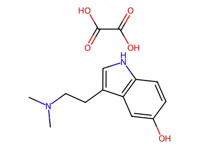 Indol-5-OL, 3-(2-(dimethylamino)ethyl)-, oxalate structure