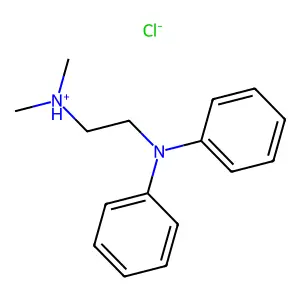 N~1~,N~1~-Dimethyl-N~2~,N~2~-diphenylethane-1,2-diamine--hydrogen chloride (1/1) structure