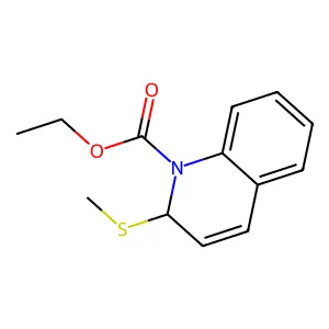 Ethyl 2-(methylsulfanyl)quinoline-1(2H)-carboxylate structure