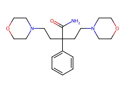 Butyramide, 4-morpholino-2-(2-morpholinoethyl)-2-phenyl- structure