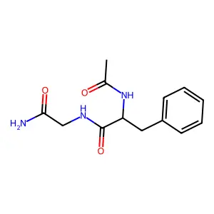 N-Acetylphenylalanylglycinamide structure