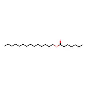 Tetradecyl heptanoate structure