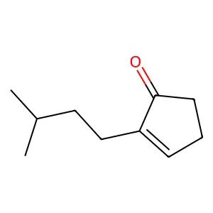 2-Isopentylcyclopent-2-en-1-one structure
