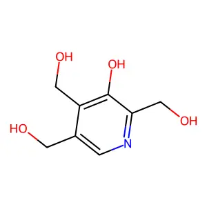 3-Hydroxy-2,4,5-trihydroxymethylpyridine structure