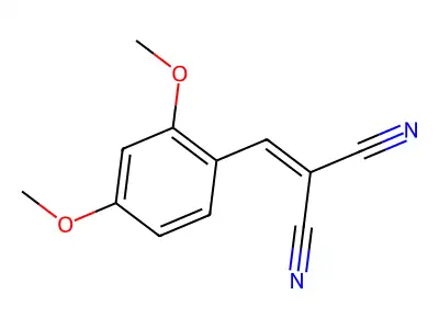 (2,4-Dimethoxybenzylidene)malononitrile structure
