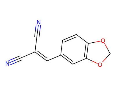 2-(1,3-Benzodioxol-5-ylmethylene)propanedinitrile structure