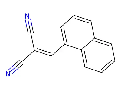 Malononitrile, (1-naphthylmethylene)- structure