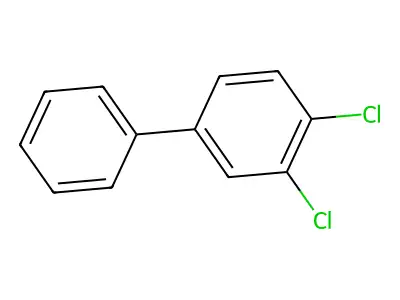 3,4-Dichlorobiphenyl structure