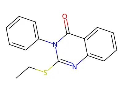 4(3H)-Quinazolinone, 2-(ethylthio)-3-phenyl- structure