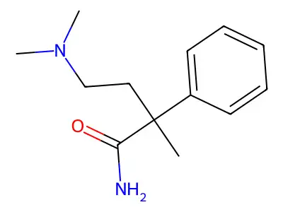4-(Dimethylamino)-2-methyl-2-phenylbutanimidic acid structure