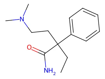 Butyramide, 4-(dimethylamino)-2-ethyl-2-phenyl- structure