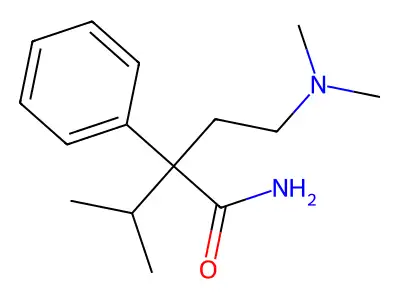 Butyramide, 4-(dimethylamino)-2-isopropyl-2-phenyl- structure