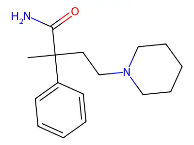 Butyramide, 2-methyl-2-phenyl-4-piperidino- structure