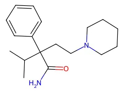Butyramide, 2-isopropyl-2-phenyl-4-piperidino- structure